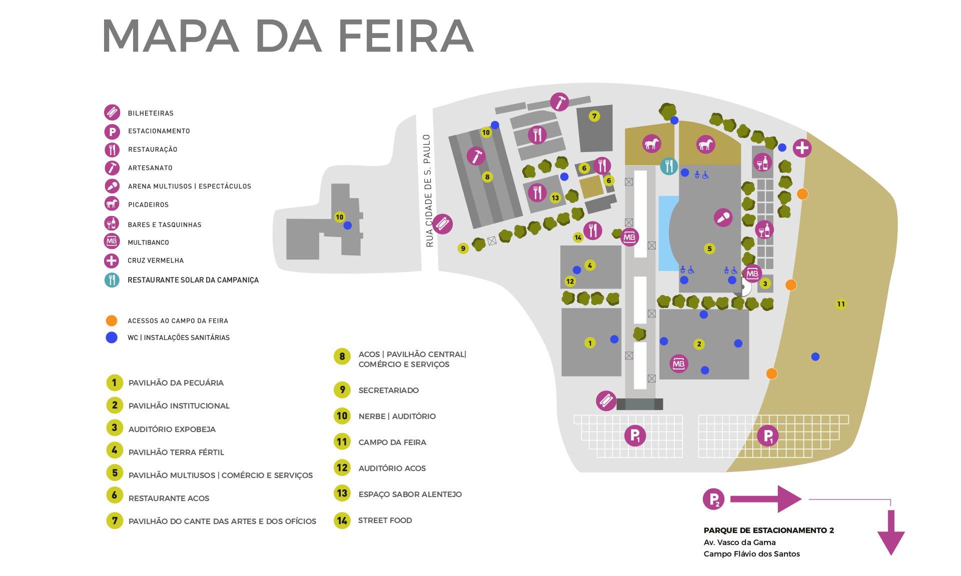 Mapa da feira