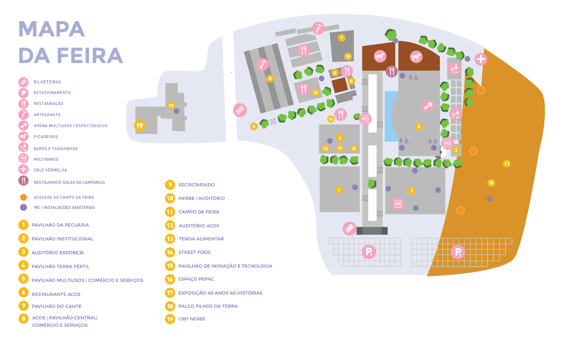 Mapa da feira